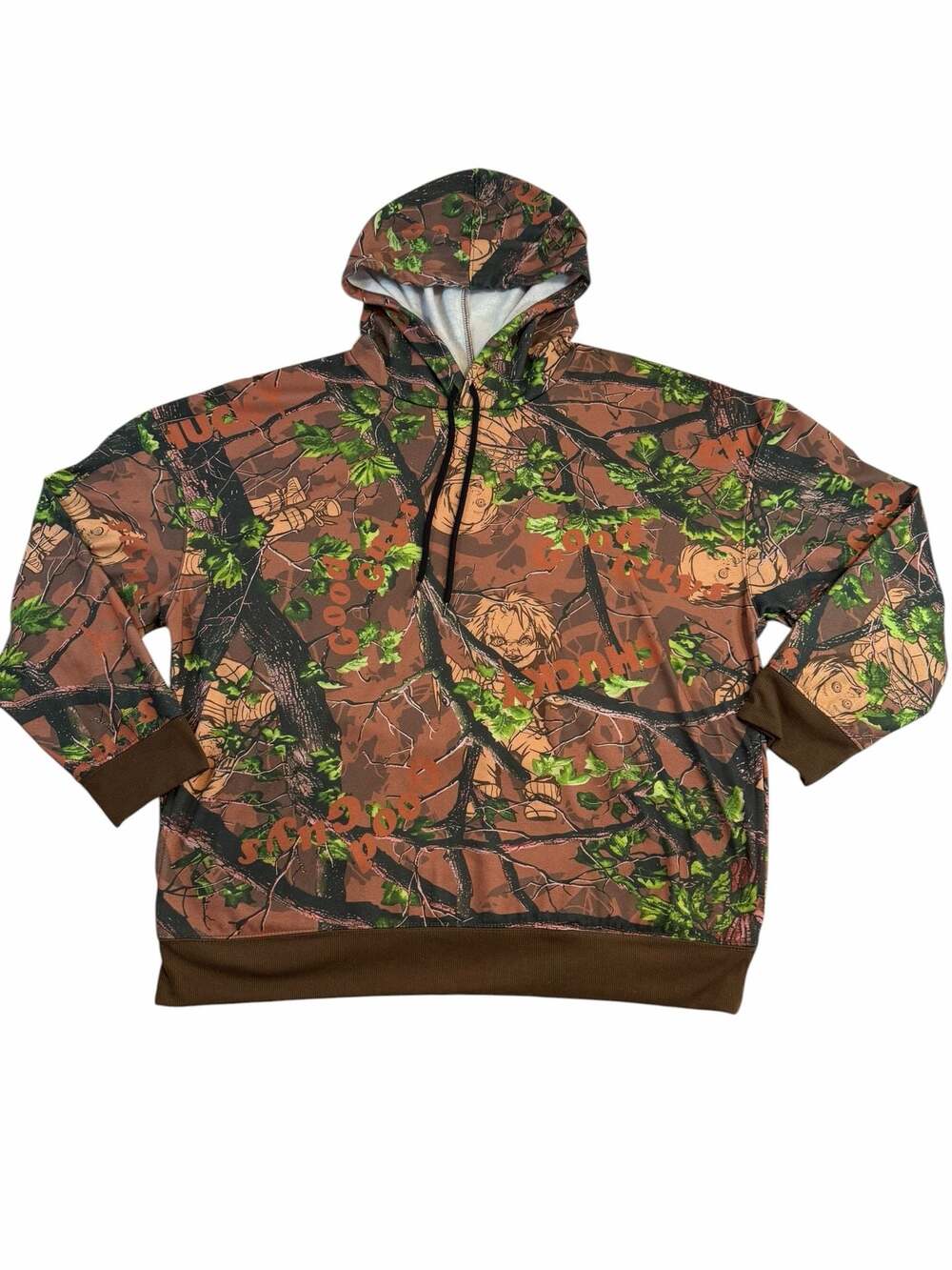Chucky Good Guys Camo Hoodie Men’s L Child’s Play Horror Halloween Pullover